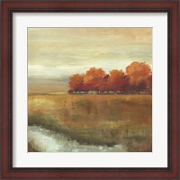 Framed Orange Treescape II