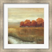 Framed Orange Treescape II