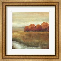 Framed Orange Treescape II