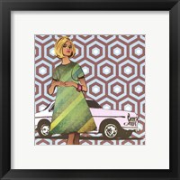 Framed Girl with Car - mini