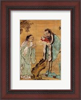 Framed Confucius Laozi Buddha