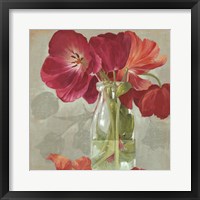 Framed Glass Flowers II