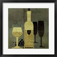Framed Wine to Live by II - special