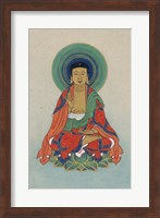Framed Buddha Sitting on a Lotus