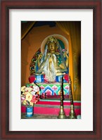 Framed Statue of Buddha in a temple, Paugha, Annapurna Range, Nepal