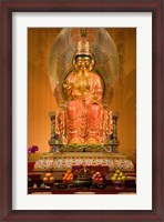 Framed Statue of Buddha in a Temple