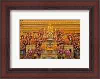 Framed Statue of Buddha in a Temple,  Bangkok, Thailand