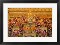 Framed Statue of Buddha in a Temple,  Bangkok, Thailand