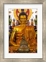 Framed Statue of Buddha in a Temple, Long Son Pagoda, Nha Trang, Vietnam