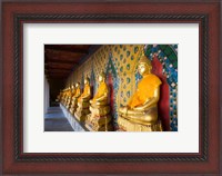 Framed Statues of Buddha in a row, Wat Arun, Bangkok, Thailand