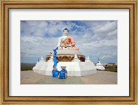 Framed Low angle view of a statue of Buddha, Darkhan, Mongolia