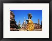 Framed Buddha at a temple, Wat Phra Si Sanphet, Ayutthaya, Thailand