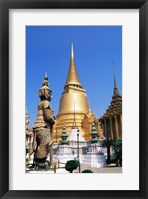 Framed Stupas at theTemple of the Emerald Buddha, Bangkok, Thailand