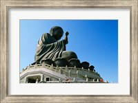 Framed Statue of Buddha, Po Lin Monastery, Hong Kong, China