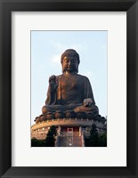 Framed Tian Tan Buddha, Po Lin Monastery, Hong Kong, China