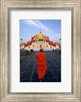Framed Buddhist Monk at a Temple