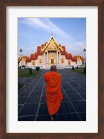 Framed Buddhist Monk at a Temple