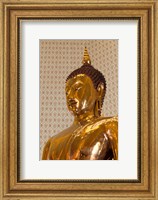 Framed Golden Buddha Statue in a Temple, Wat Traimit, Bangkok, Thailand