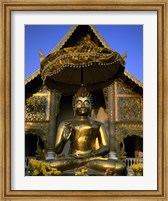 Framed Statue of Buddha, Wat Phra Sing, Chiang Mai Province, Thailand
