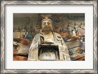 Framed Buddhist Cliff Sculptures, Dazu, China