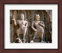 Framed Bodhisattva and Guardian Statues, Luoyang, China