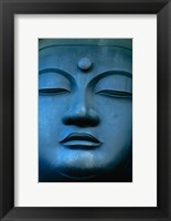 Framed Close-up of the face of a Buddha Statue, Tokyo, Honshu, Japan