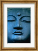 Framed Close-up of the face of a Buddha Statue, Tokyo, Honshu, Japan