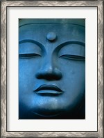 Framed Close-up of the face of a Buddha Statue, Tokyo, Honshu, Japan