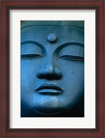 Framed Close-up of the face of a Buddha Statue, Tokyo, Honshu, Japan