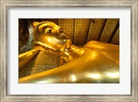 Framed Close-up of the Reclining Buddha, Wat Po, Bangkok, Thailand