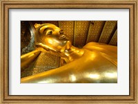Framed Close-up of the Reclining Buddha, Wat Po, Bangkok, Thailand