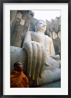 Framed Close-up of the Seated Buddha, Wat Si Chum, Sukhothai, Thailand
