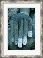 Framed Hands of a giant statue of Buddha, Wat Si Chum, Sukhothai, Thailand