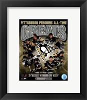 Framed Pittsburgh Penguins All-Time Greats Composite