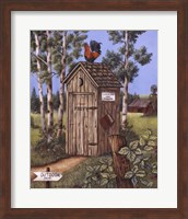 Framed Outhouse - Rooster