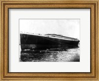 Framed Titanic photograph