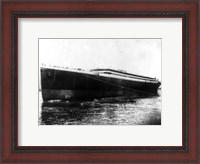Framed Titanic photograph
