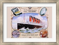 Framed R.M.S. Titanic