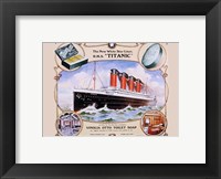 Framed R.M.S. Titanic