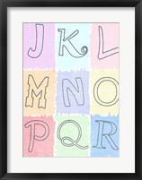 Alphabet II Framed Print