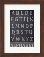 Framed Chalkboard Alphabet
