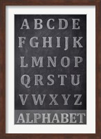 Framed Chalkboard Alphabet