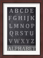 Framed Chalkboard Alphabet