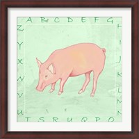 Framed Pig Alphabet