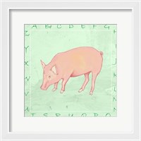 Framed Pig Alphabet