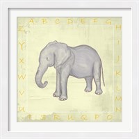 Framed Elephant Alphabet