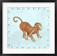 Framed Monkey Alphabet