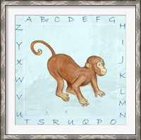 Framed Monkey Alphabet