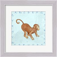 Framed Monkey Alphabet