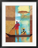 On the River I Framed Print